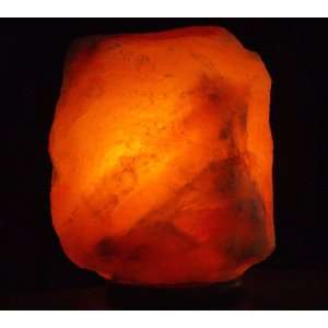   Large Himalayan Crystal Salt Lamp 32 38 Lb with wood base, cord & bulb