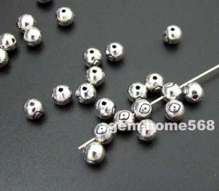 ON SALE 100 Tibetan Silver Eyed Jewelry Beads 6mm B646  