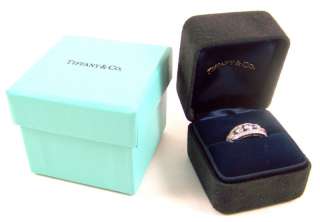 Tiffany & Co Platinum & Diamond Flower Ring  