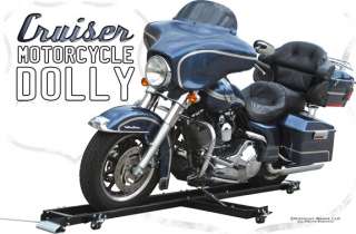 NEW LOW PROFILE MOTORCYCLE STORAGE DOLLY HARLEY CRUISER STAND CART 