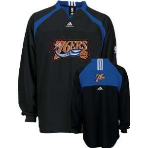   76ers adidas Authentic Long Sleeve Shooting Shirt: Sports & Outdoors