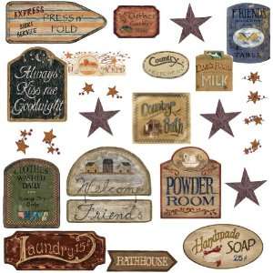  RoomMates RMK1175SCS Country Signs Peel & Stick Wall 