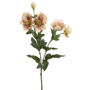   24 Artificial Pink Helleborus Silk Flower Sprays 23