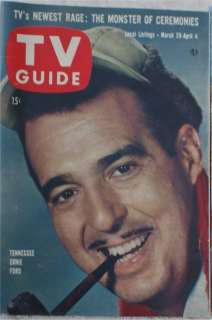 VINTAGE TV GUIDE 1958 TENNESSEE ERNIE FORD ISSUE  