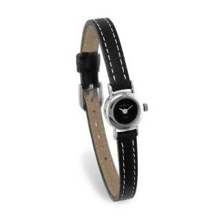  Skagen Womens Petite Black Leather Watch #P34SSLBW 