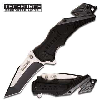 Spring Assisted Black Tactical Fighter Pocket Folding Knife T640 