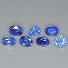 10CTS 7PCS NATURAL UNHEATED ULTRA RARE BLUE SAPPHIRE OVAL ROUND PEAR