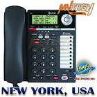 at t phone 993 corded 2 line speakerphone with 2