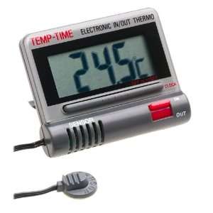 CDN DTC1 G Digital Thermometer & Clock, Gray  Kitchen 