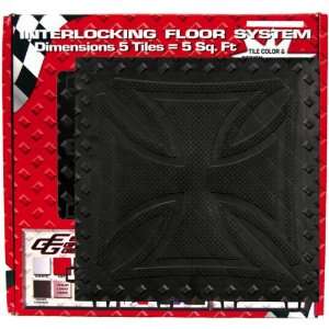  Black Iron Cross Tile Kit   5 Piece Automotive