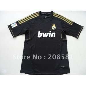  soccer uniform in 11 12 real madrid away black design 