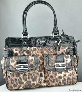 New GUESS Ladies Handbag Dynamite Leo Bag Brown NWT USA  