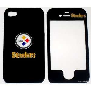 Licensed Pittsburgh Steelers football logo Apple iPhone 4 4g Faceplate 