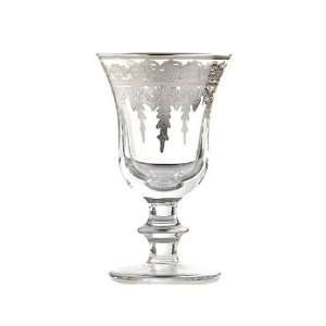   Arte Italica Vetro Silver Water Wine Glass   Set of 4: Home & Kitchen