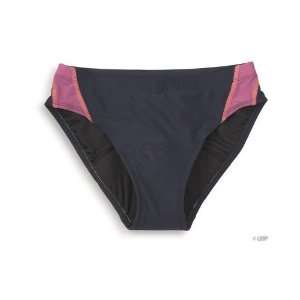 TYR Workout Bikini Bottom w/pad Navy/Pink XS  Sports 