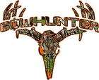 Rebel Flag Deer Skull S4 Vinyl Sticker Decal Hunt Buck confederate 