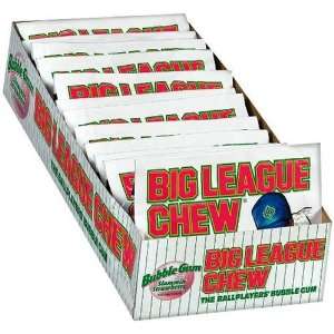 Big League Chew, Sour Cherry, 2.1 Ounce Pouch, 12 Count:  