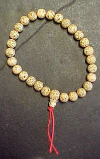 Tibetan Lotus Seed Prayer Bead Bracelet Mala 27 Beads for Dharma 