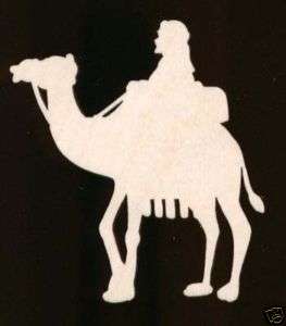 Wise Man on Camel Shape Unfinished Wood Cutout#1167 3.5  