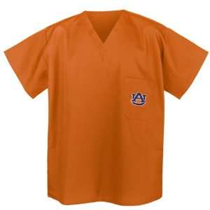  Auburn Scrub Shirt Sm Orange
