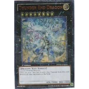   Single Card Thunder End Dragon PHSW EN044 Ultra Rare Toys & Games