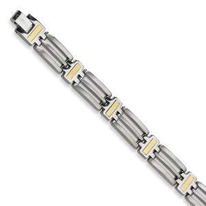  Titanium 24k Gold Plating Bracelet: Jewelry