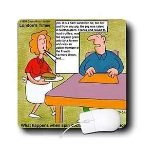   Funny Music Cartoons   Spin Doctor Waitress   Mouse Pads Electronics
