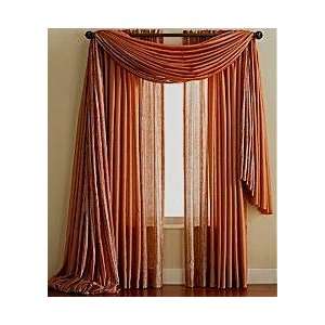  JC Penney Lisette Voile Scarf Valance Copper 216W: Home 